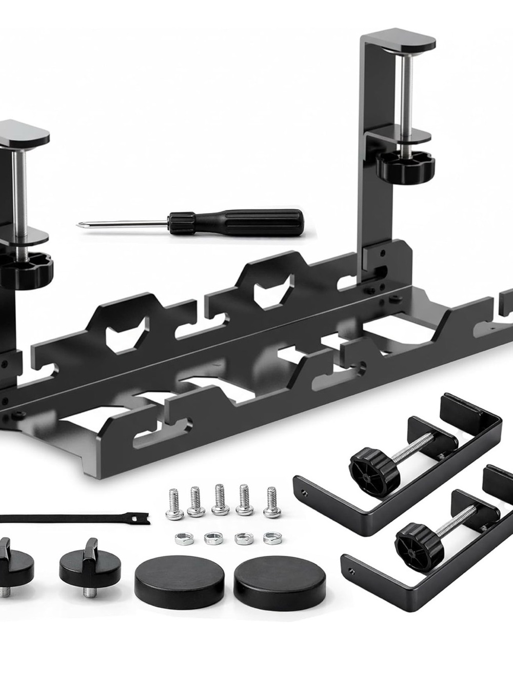 Black Cable Management desk shelf- brand new!
